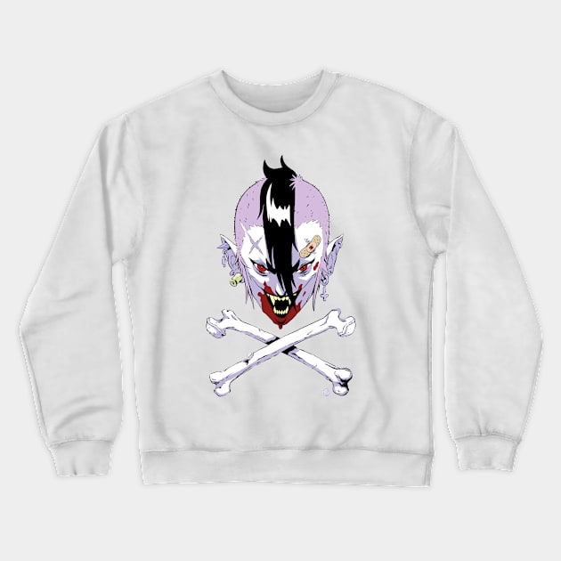 Blood and Bones (white) Crewneck Sweatshirt by RobS